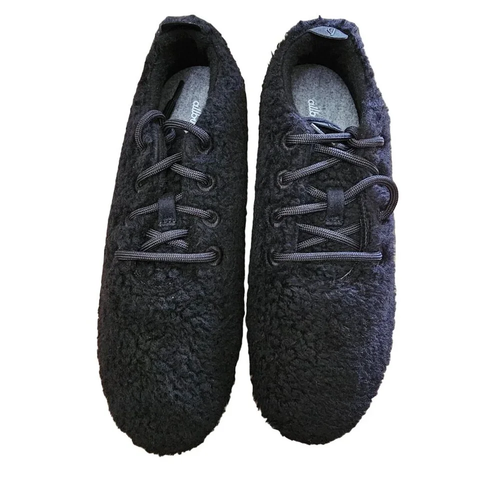 Allbirds Men's‎ Wool Runner Fluff Natural Black Sneakers M11 New